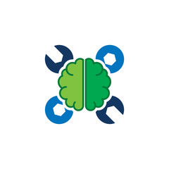 Brain Repair Logo Icon Design