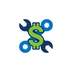 Money Repair Logo Icon Design