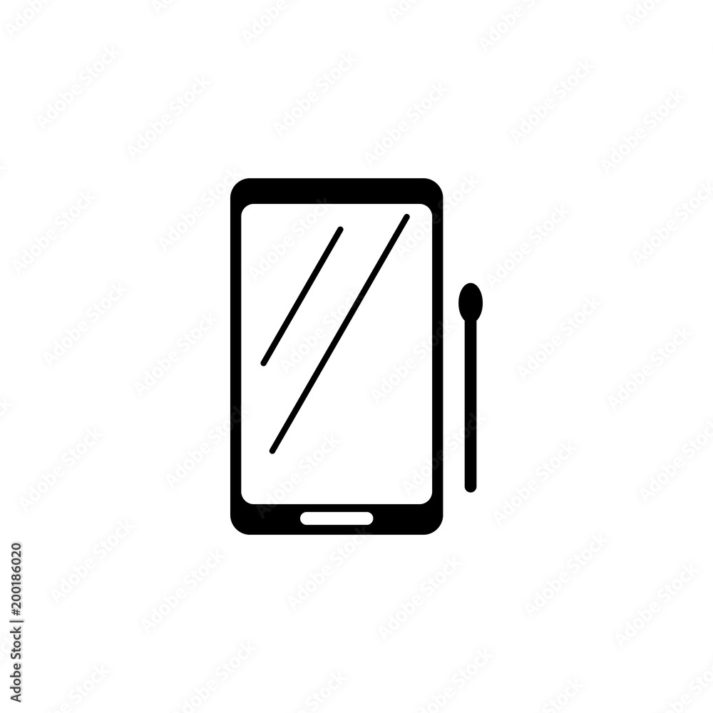 Aufkleber tablet with stylus icon. element of simple icon for websites, web design, mobile app, info graphics.