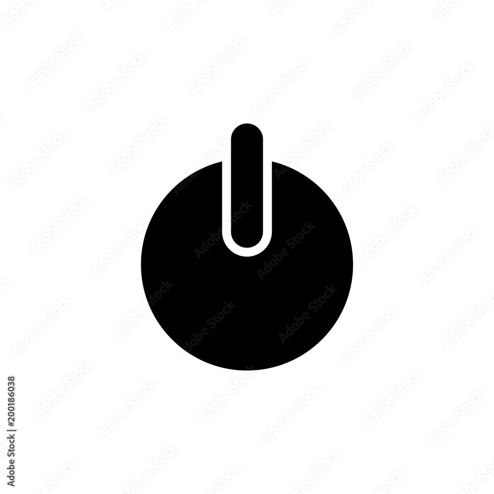 Poster power button icon. element of simple icon for websites, web design, mobile app, info graphics. signs