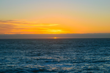 Sunset in the ocean