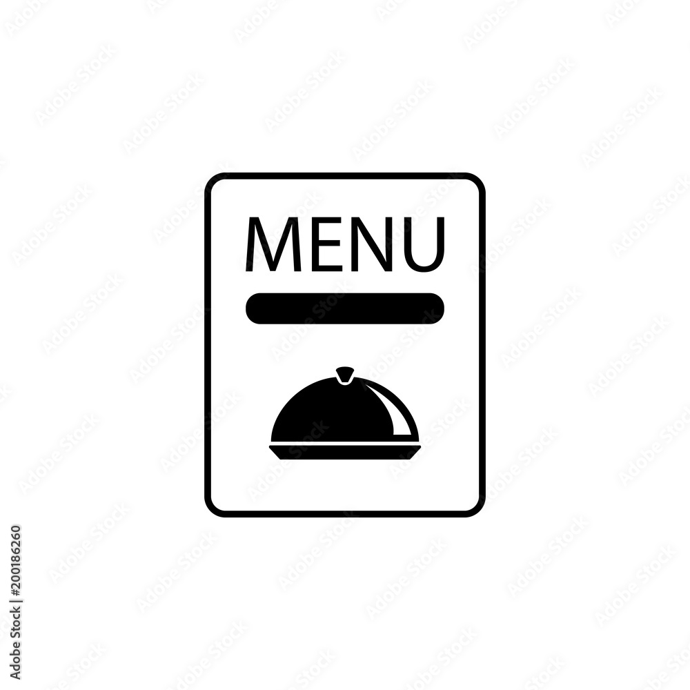 Poster restaurant menu icon. element of simple icon for websites, web design, mobile app, info graphics. si