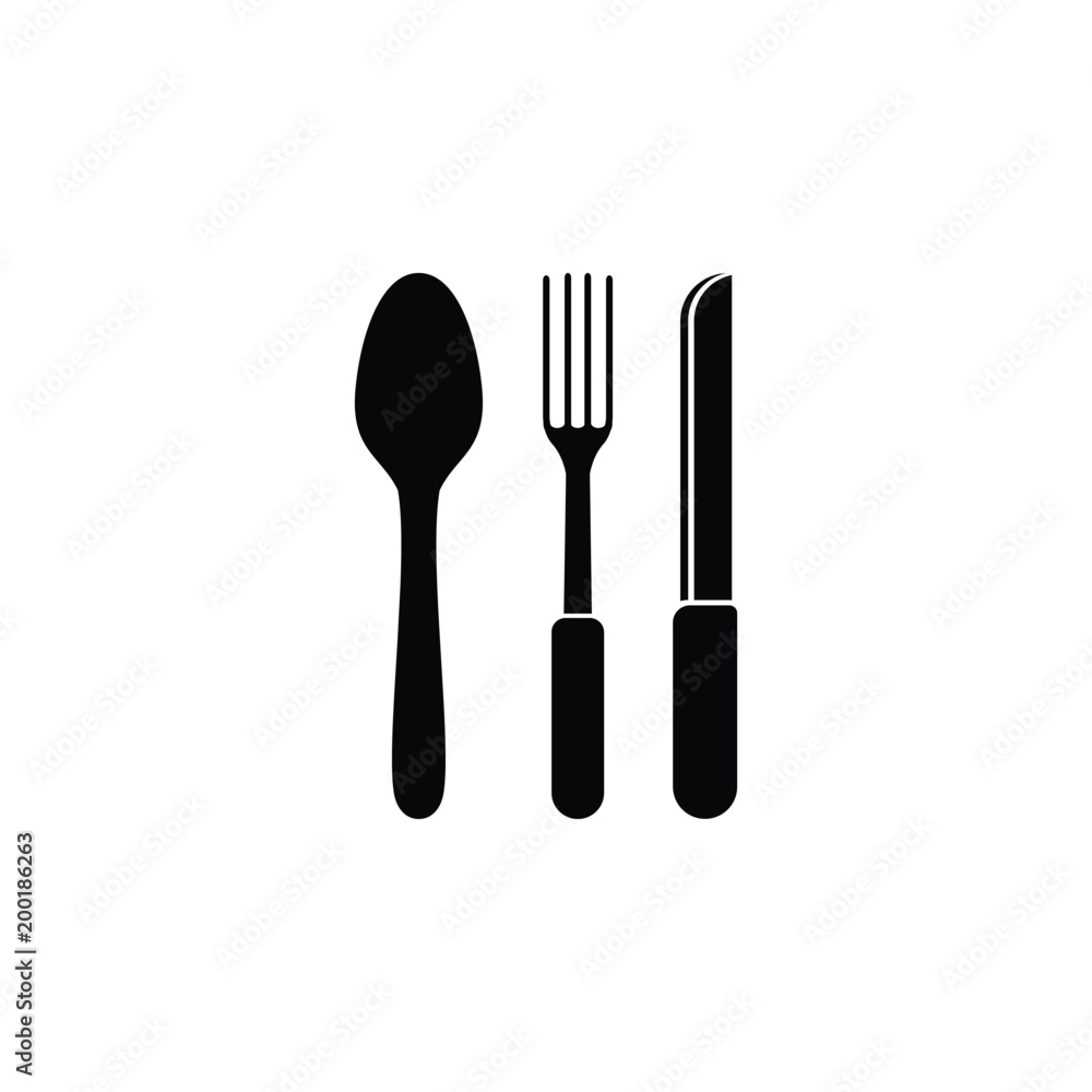 Poster cutlery icon. element of simple icon for websites, web design, mobile app, info graphics. signs and 