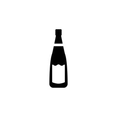 a bottle of champagne icon. Element of simple icon for websites, web design, mobile app, info graphics. Signs and symbols collection icon for design and development