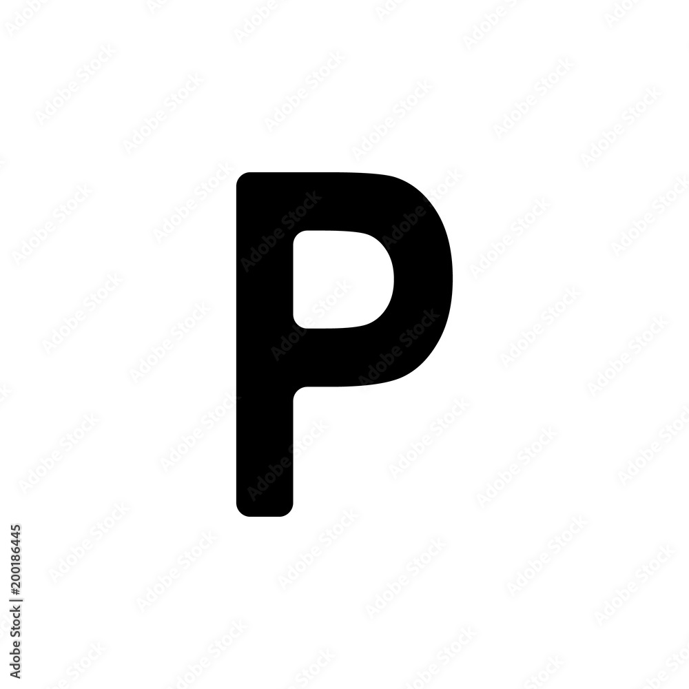 Poster parking sign icon. element of simple icon for websites, web design, mobile app, info graphics. signs