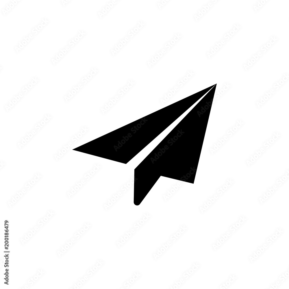 Poster paper airplane icon. element of simple icon for websites, web design, mobile app, info graphics. sig