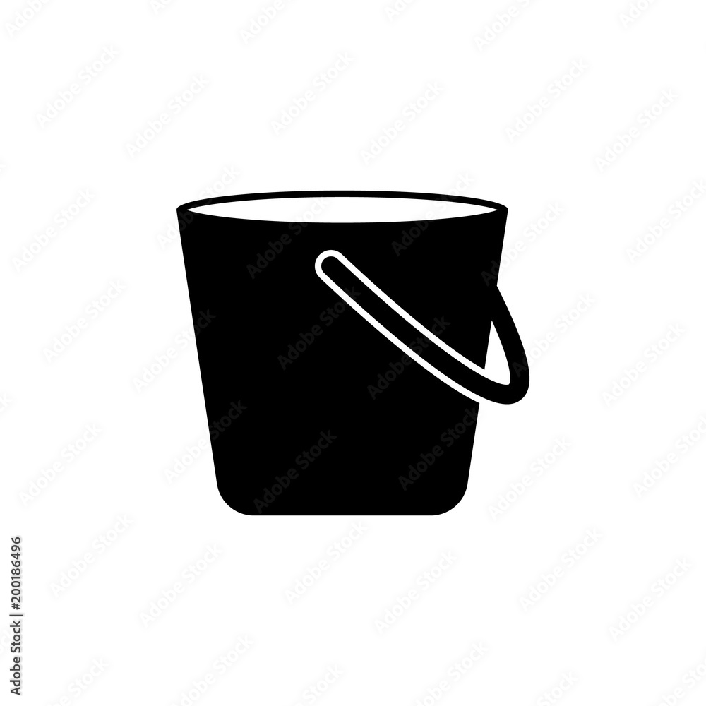 Poster bucket icon. element of simple icon for websites, web design, mobile app, info graphics. signs and s