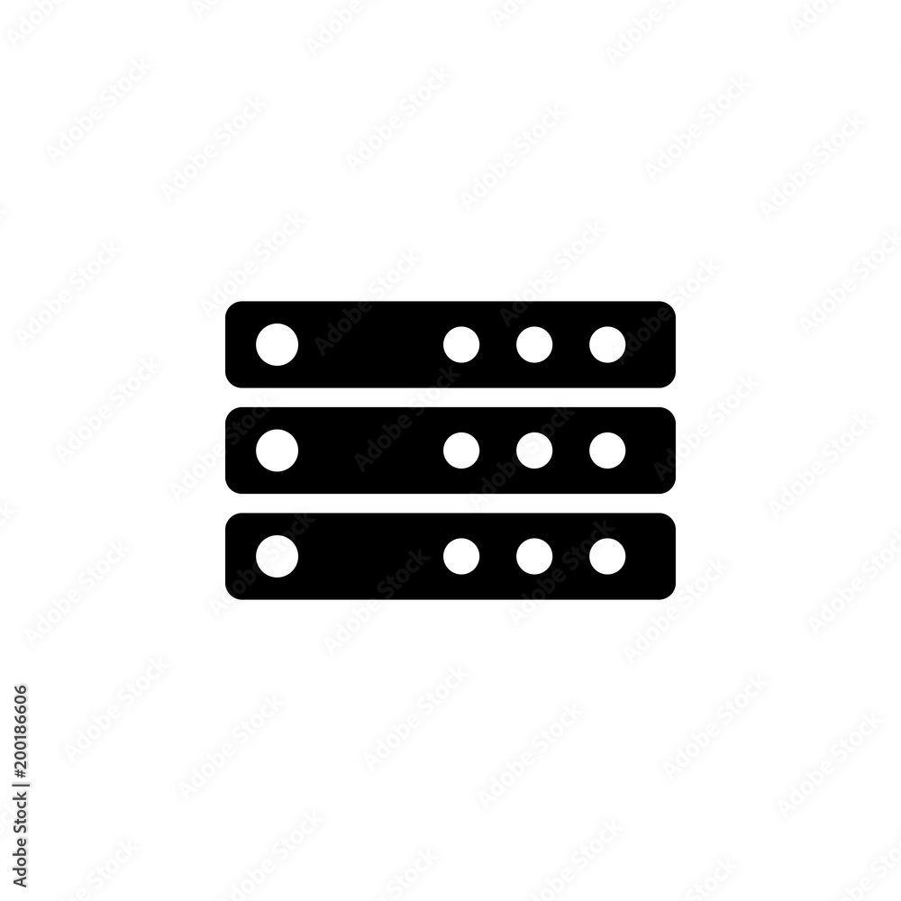Poster server icon. element of simple icon for websites, web design, mobile app, info graphics. signs and s