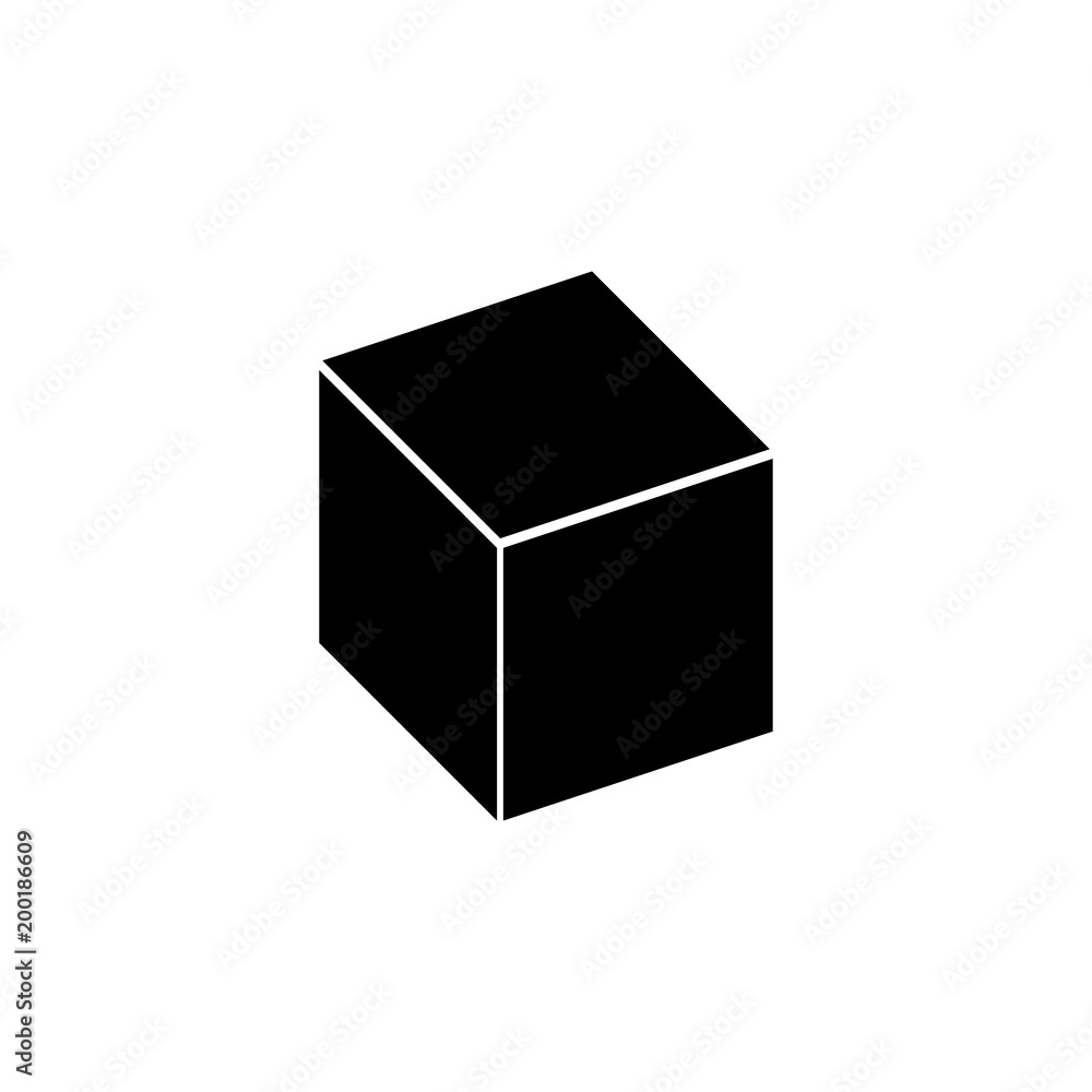 Poster cube icon. element of simple icon for websites, web design, mobile app, info graphics. signs and sym