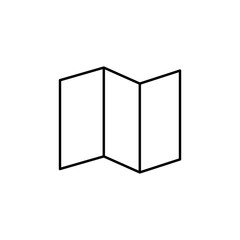 uncovered paper icon. Element of simple icon for websites, web design, mobile app, info graphics. Thin line icon for website design and development, app development