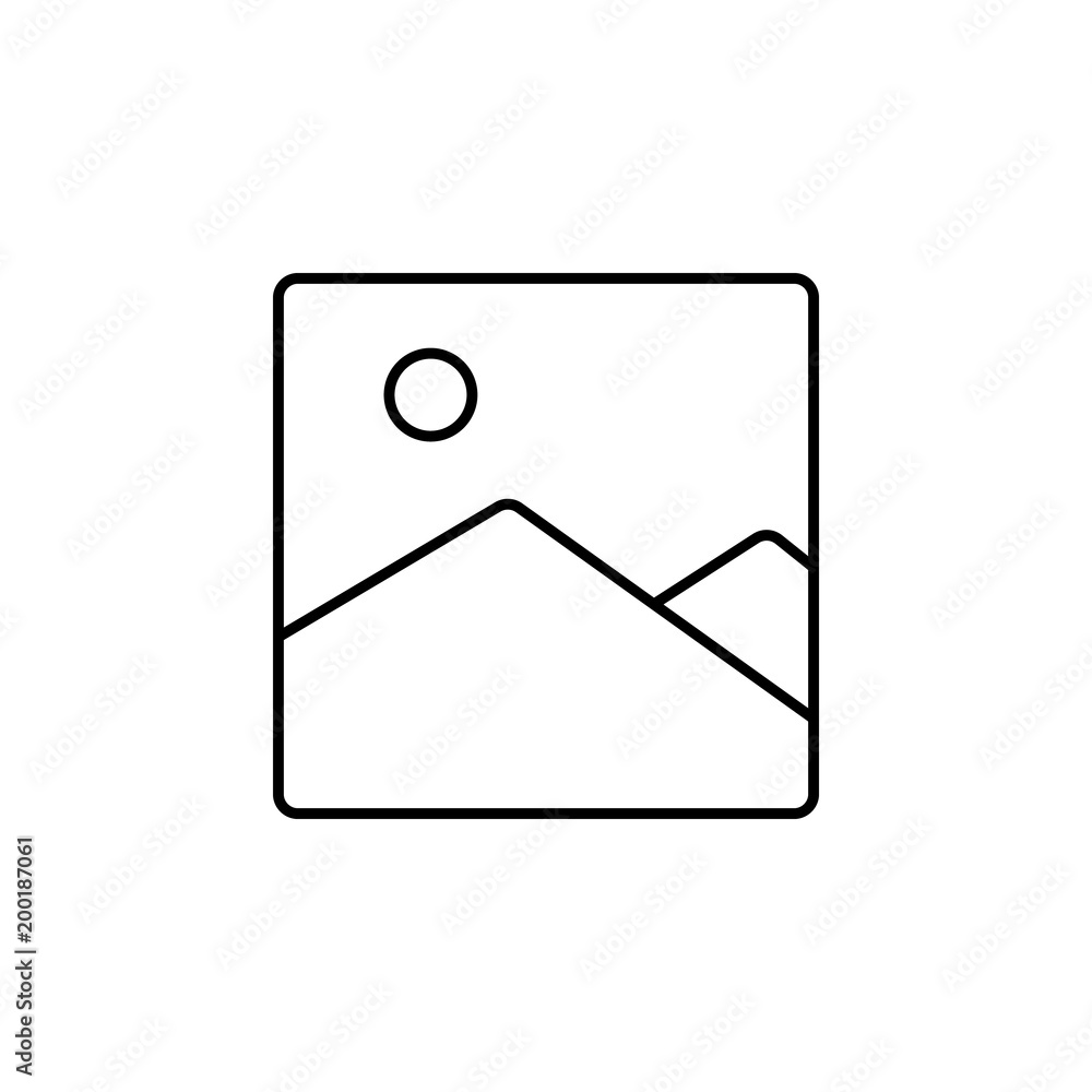 Poster picture landscape icon. element of simple icon for websites, web design, mobile app, info graphics. 