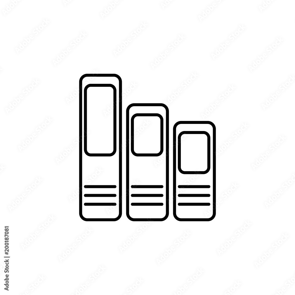 Poster books icon. element of simple icon for websites, web design, mobile app, info graphics. thin line ic