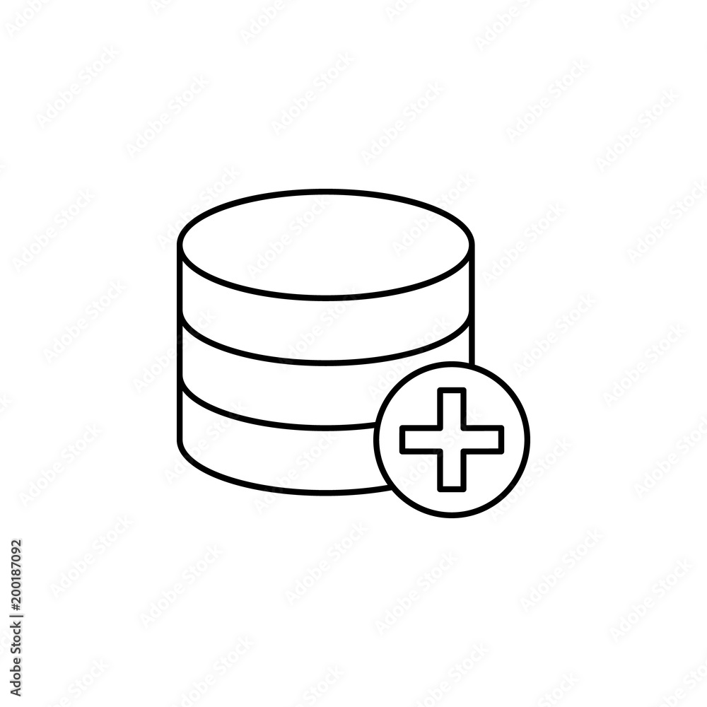 Poster collected coins with a plus icon. element of simple icon for websites, web design, mobile app, info 