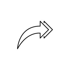 double growing arrows icon. Element of simple icon for websites, web design, mobile app, info graphics. Thin line icon for website design and development, app development