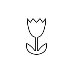 flower icon. Element of simple icon for websites, web design, mobile app, info graphics. Thin line icon for website design and development, app development