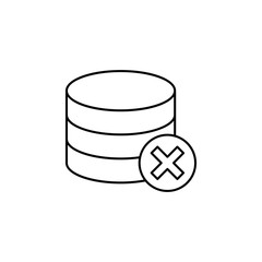 collected coins with multiplication icon. Element of simple icon for websites, web design, mobile app, info graphics. Thin line icon for website design and development