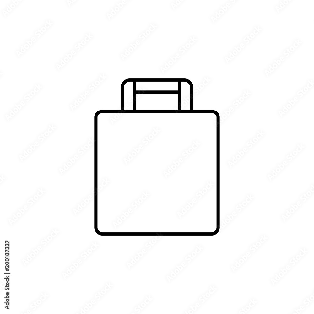 Poster baggage icon. element of simple icon for websites, web design, mobile app, info graphics. thin line 