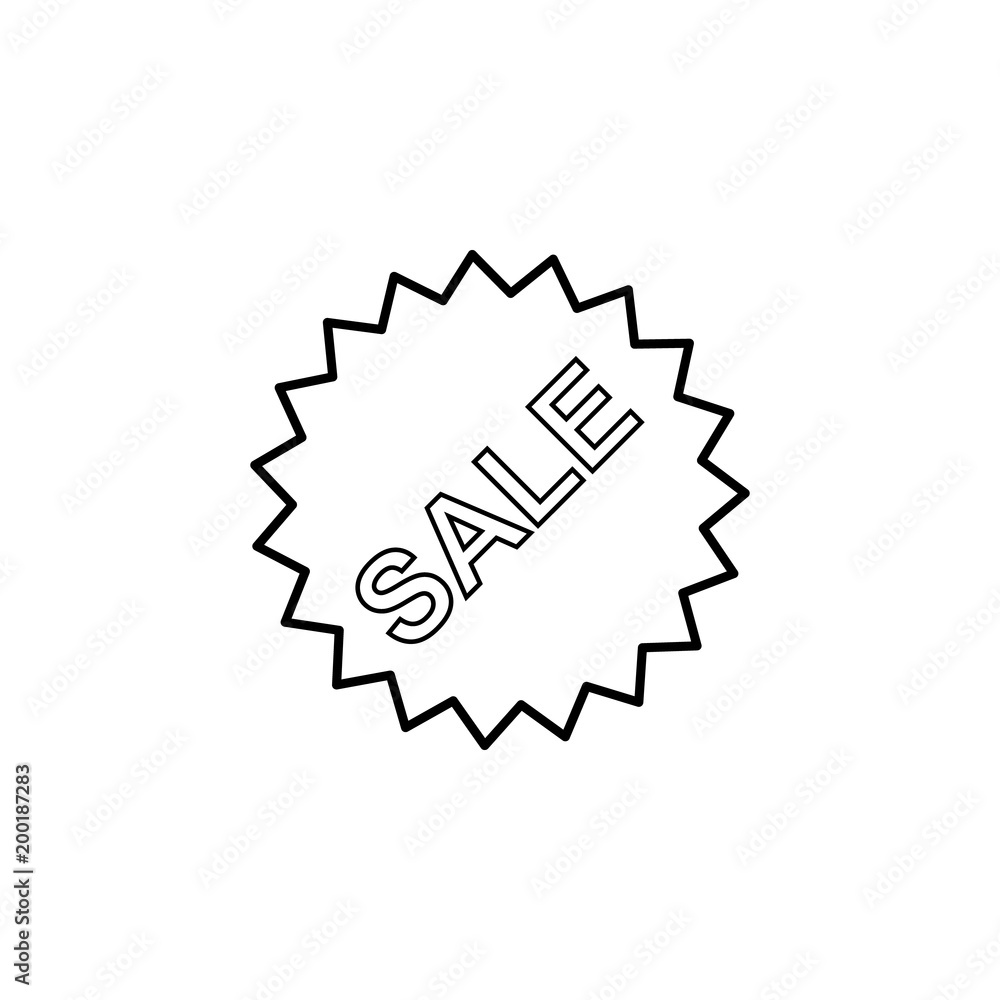 Poster sale sale sign icon. element of simple icon for websites, web design, mobile app, info graphics. thi