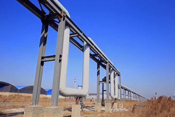 Industrial pipeline equipment of the factory
