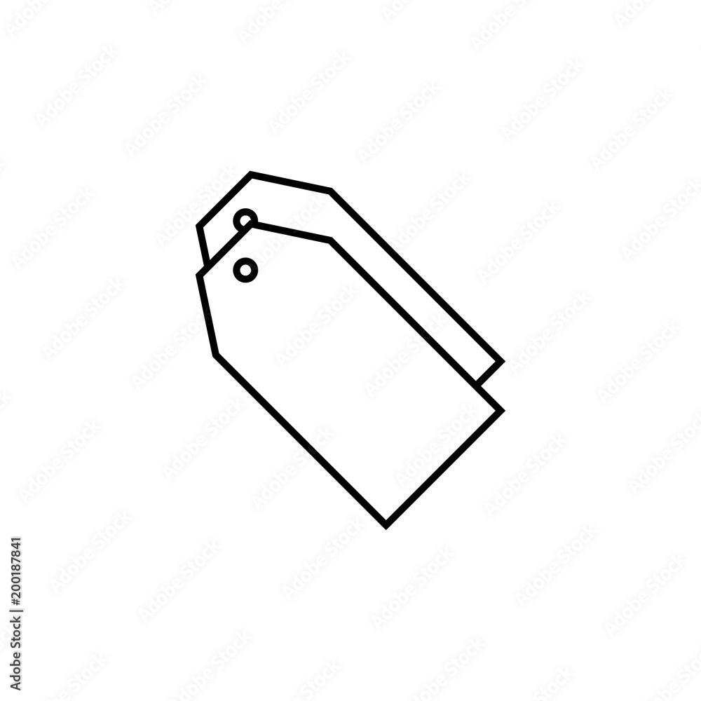 Poster tags icon. element of simple icon for websites, web design, mobile app, info graphics. thin line ico