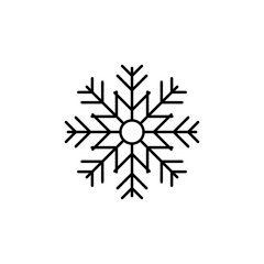 snowflake icon. Element of simple icon for websites, web design, mobile app, info graphics. Thin line icon for website design and development, app development