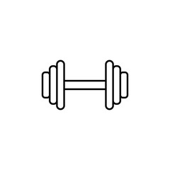 dumbbells icon. Element of simple icon for websites, web design, mobile app, info graphics. Thin line icon for website design and development, app development