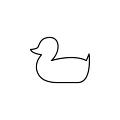 duck icon. Element of simple icon for websites, web design, mobile app, info graphics. Thin line icon for website design and development, app development