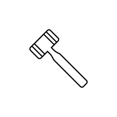 a hammer icon. Element of simple icon for websites, web design, mobile app, info graphics. Thin line icon for website design and development, app development