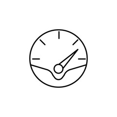car speedometer icon. Element of simple icon for websites, web design, mobile app, info graphics. Thin line icon for website design and development, app development