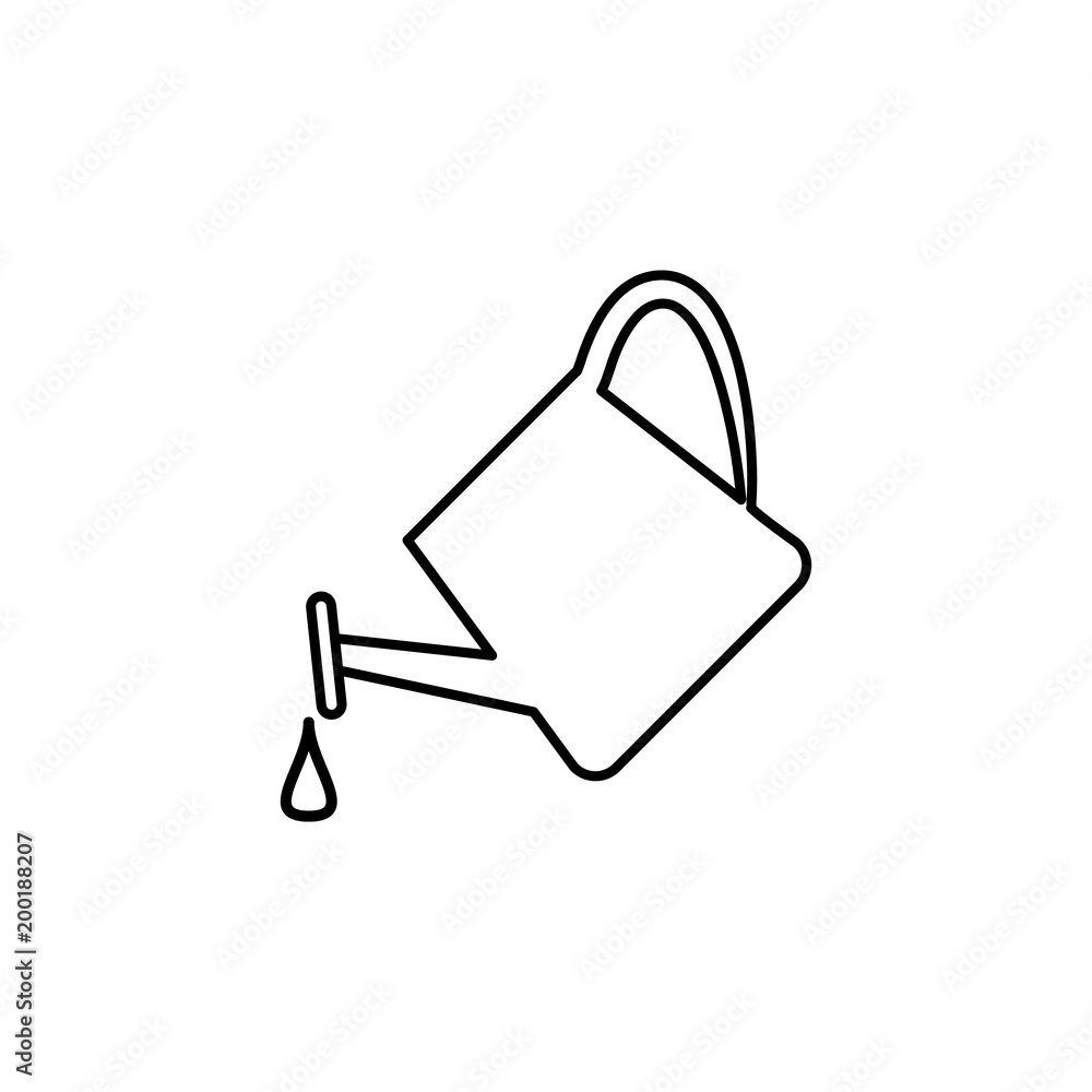 Poster watering can icon. element of simple icon for websites, web design, mobile app, info graphics. thin 
