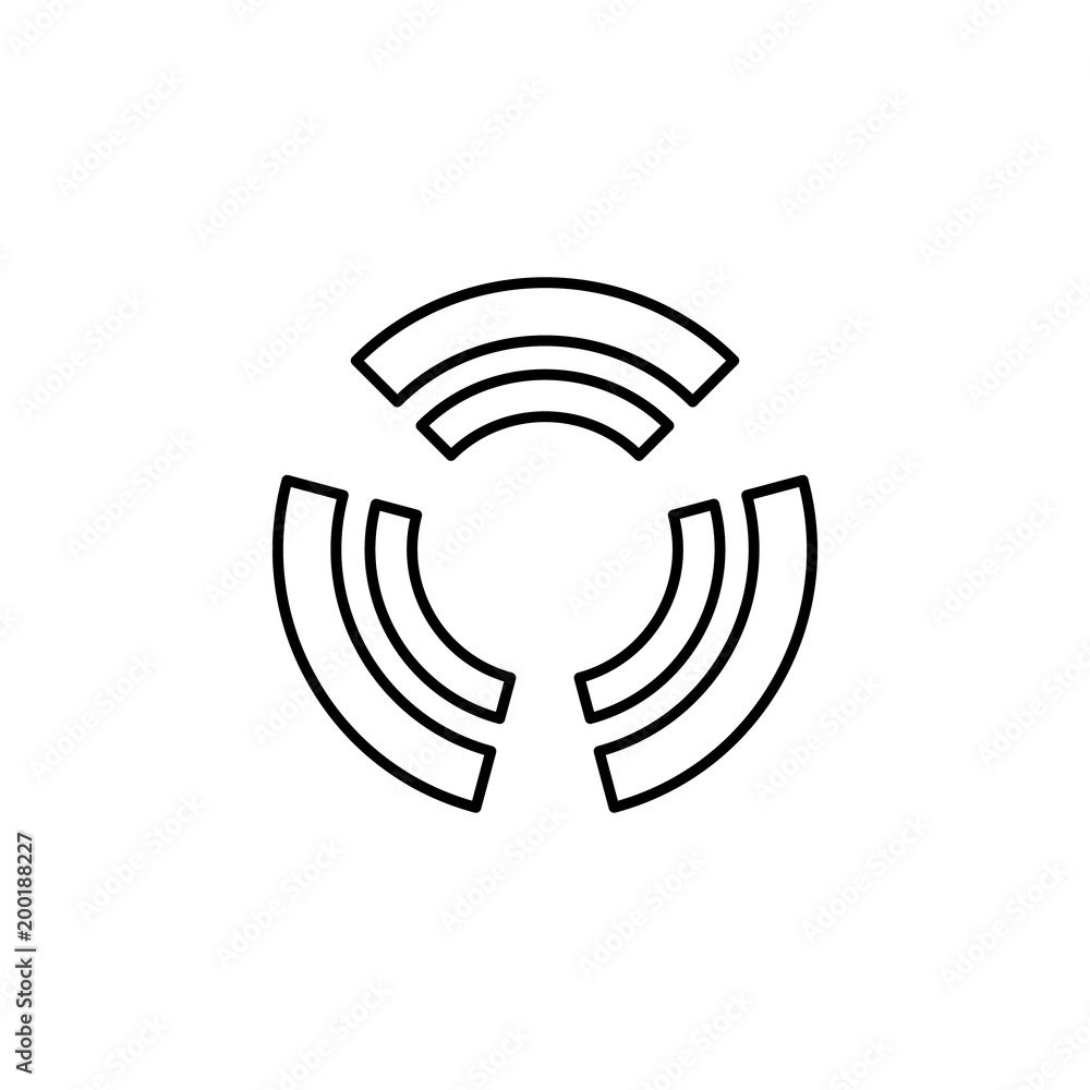 Poster signal sign icon. element of simple icon for websites, web design, mobile app, info graphics. thin l