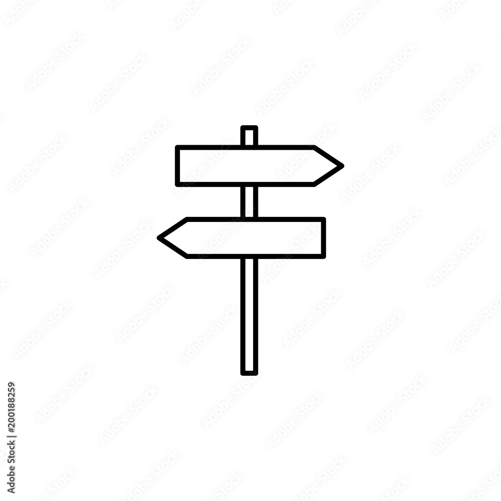 Poster corpulent sign of direction icon. element of simple icon for websites, web design, mobile app, info 