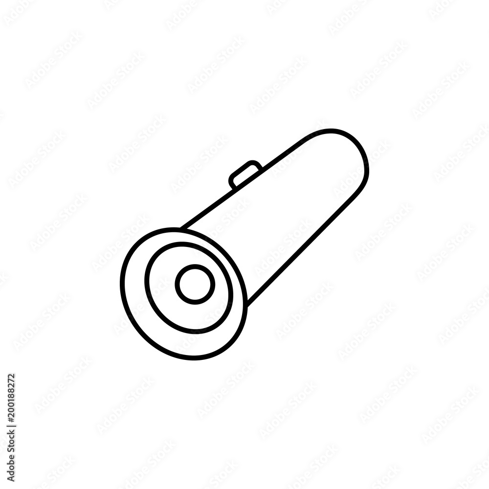 Poster long megaphone icon. element of simple icon for websites, web design, mobile app, info graphics. thi