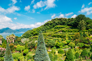 Oedo-Botania island, garden scenery at summer day in Geoje, Korea