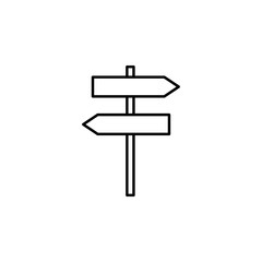 corpulent sign of direction icon. Element of simple icon for websites, web design, mobile app, info graphics. Thin line icon for website design and development, app development