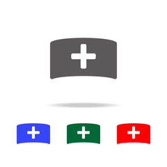 nurse hat icon. Elements of doctor multi colored icons. Premium quality graphic design icon. Simple icon for websites, web design, mobile app, info graphics