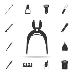 forceps icon. Detailed set of Beauty salon icons. Premium quality graphic design icon. One of the collection icons for websites, web design, mobile app