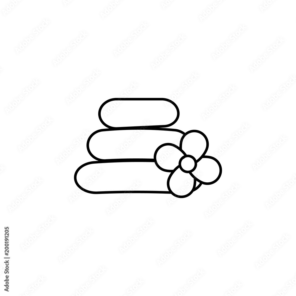 Poster spa icon. element of otel and motels for mobile concept and web apps. thin line icon for website des