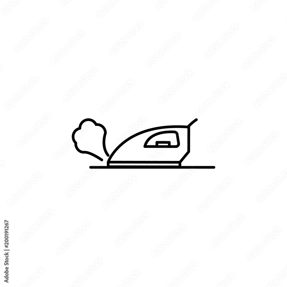 Poster iron icon. element of otel and motels for mobile concept and web apps. thin line icon for website de