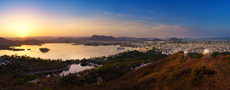 udaipur cityscape rajasthan, india