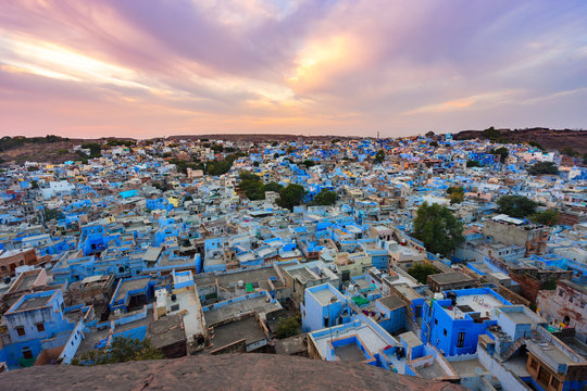 Blue City - Jodhpur Cityscape In Rajasthan, India