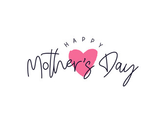 Happy Mother's Day. Calligraphy and lettering