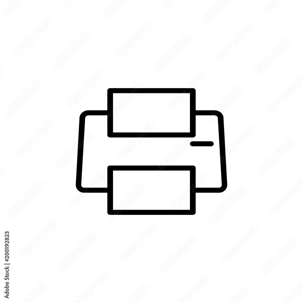 Poster printer icon. element of simple icon for websites, web design, mobile app, info graphics. thick line