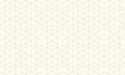 Fototapeta premium Pattern geometric gold line seamless luxury design abstract background.