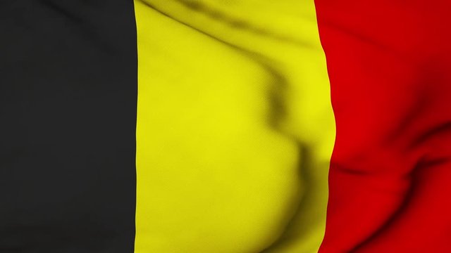 The Belgium flag waving in the wind. The Belgian flag flaps in the breeze, filling the whole frame. See portfolio for similar and much more!