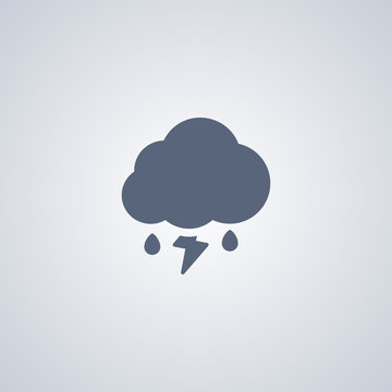 Thunderstorms with rain icon