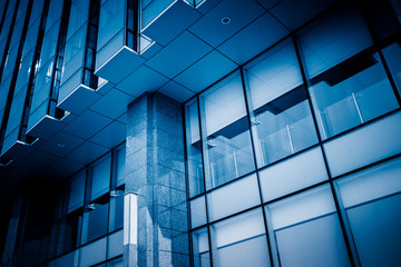 Fototapeta na wymiar detail shot of modern business buildings in city