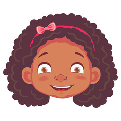 african girl character