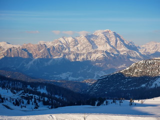 Scenic views from passo Giau