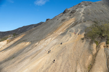 Volcanic mountains of Landmannalaugar in Fjallabak Nature Reserve. Iceland